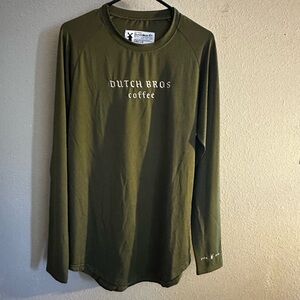 Dutch Bros Olive Long Sleeve Tee
